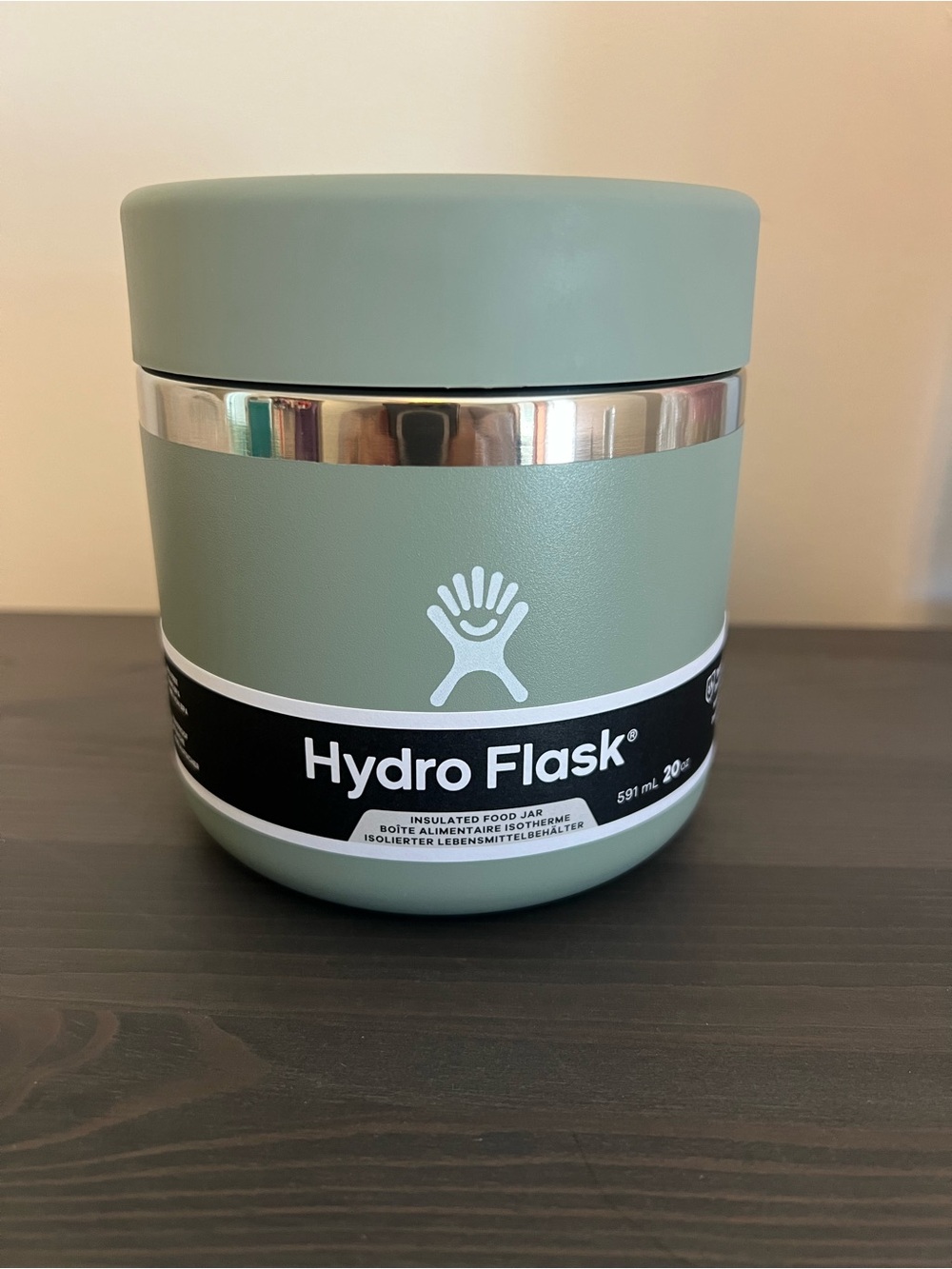 Hydro flask insulated food jar in agave